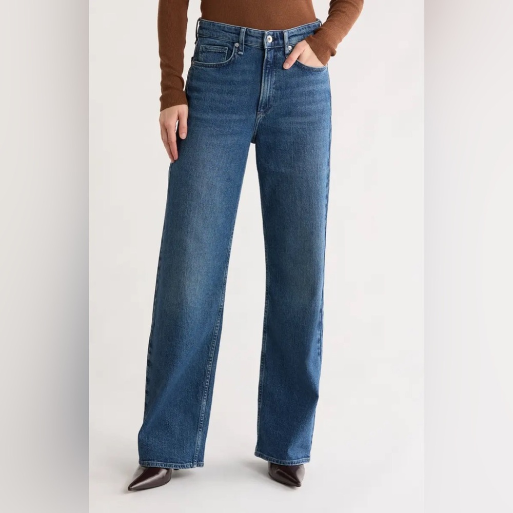 Rag & Bone Lori Mid Rise Wide Leg Jeans